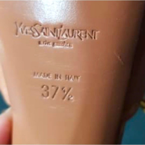 YSL Platform Knotted Leather Stiletto Heels • Authentic • Size: 37.5 / Size: 7 - Picture 8 of 9